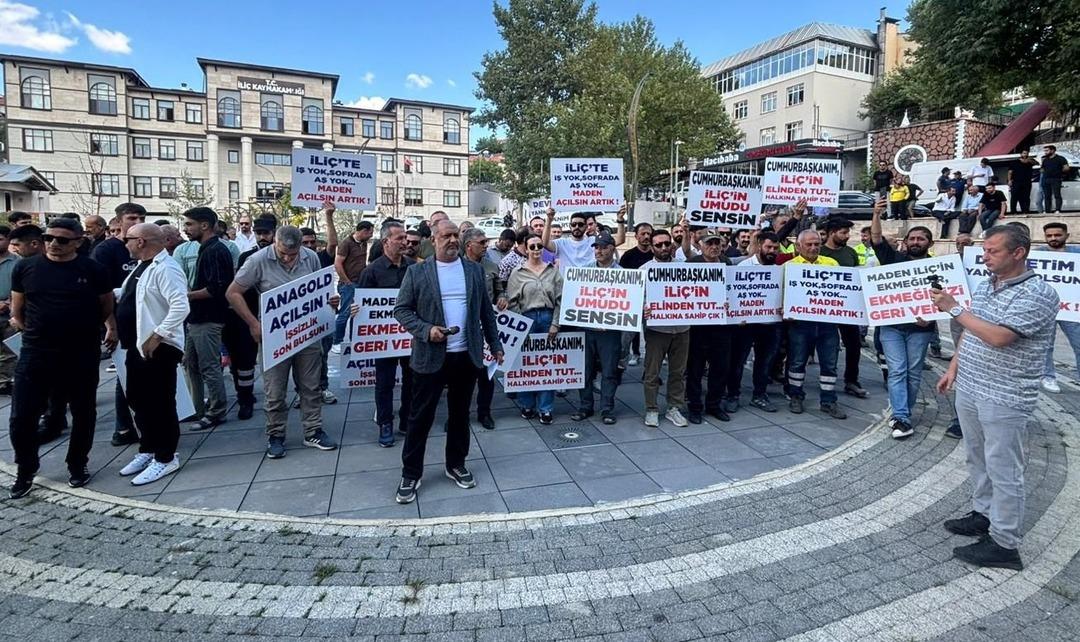 İşlerini isteyen Iliç People'ın basın açıklamasında 2'yi arayın