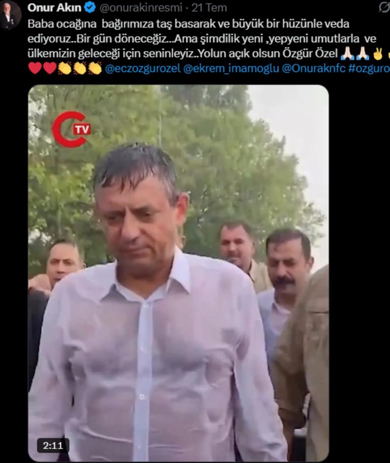 Onur Akın CHP’den istifa etti! ”Bir gün döneceğiz”