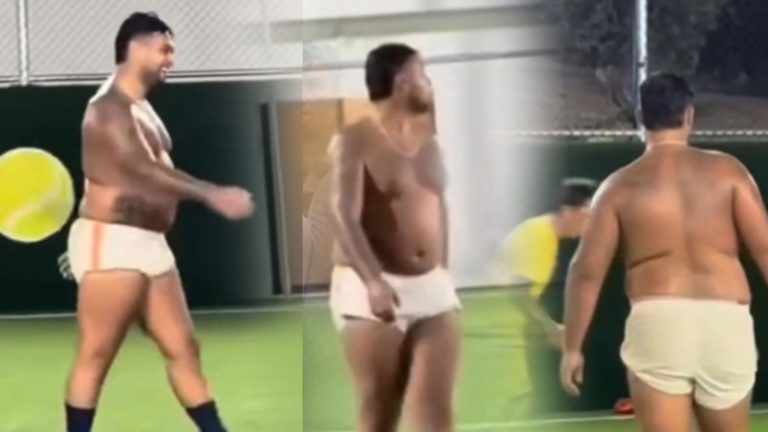 Lvbel C5 üstsüz maça çıktı! Halı sahadaki görüntüleri sosyal medyanın gündeminde